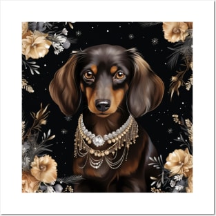 Brown Dachshund Posters and Art